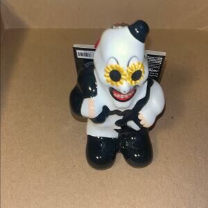 Damien Leone’s Terrifier Art The Clown Flower Eyes Christmas Ornament NWT